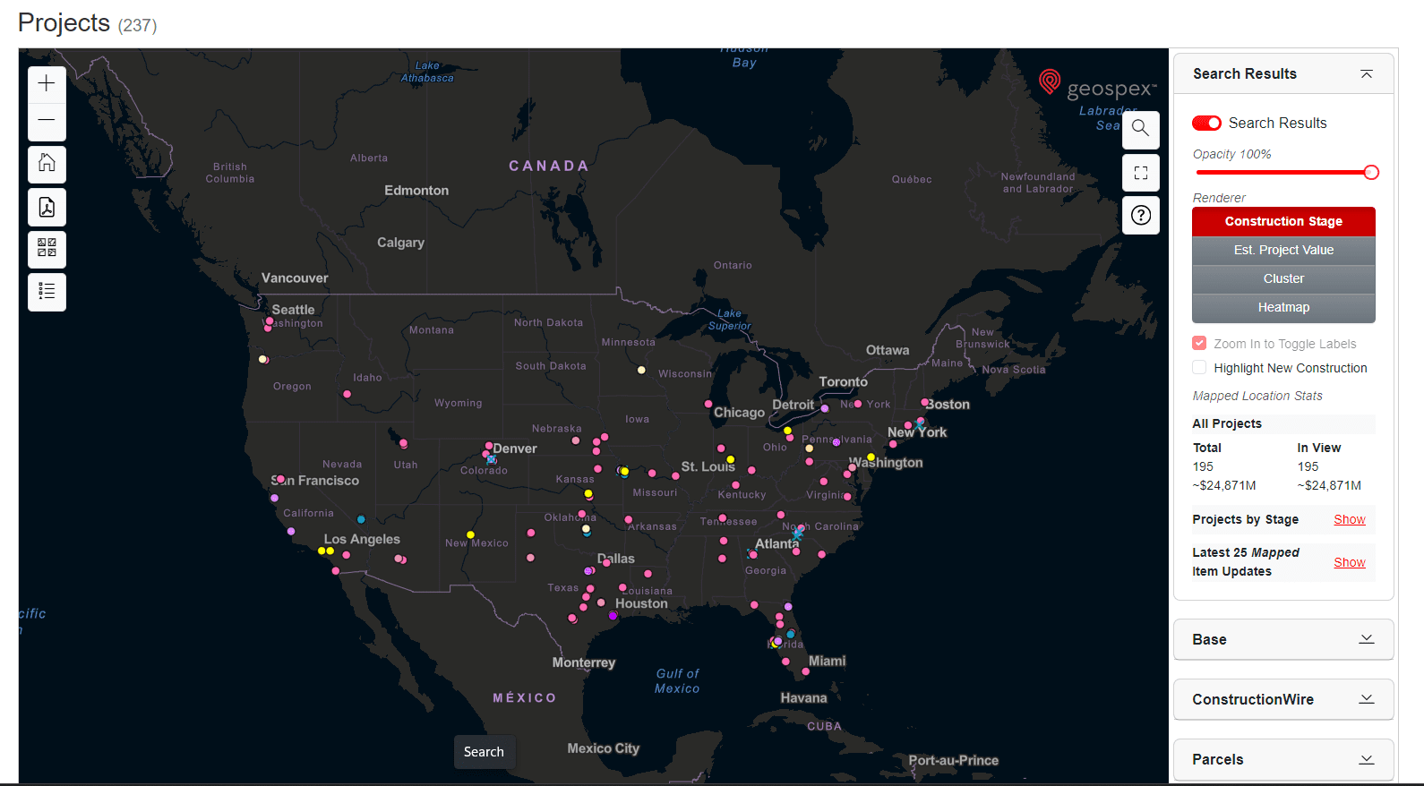 Populous projects in the US